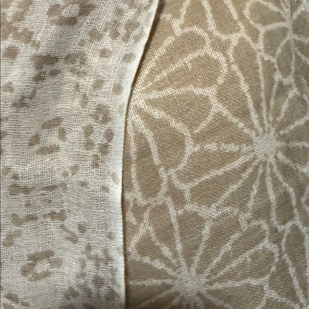 Pistil Viscose/Wool infinity scarf Womens OS sheer Beige/White floral Bohemian
